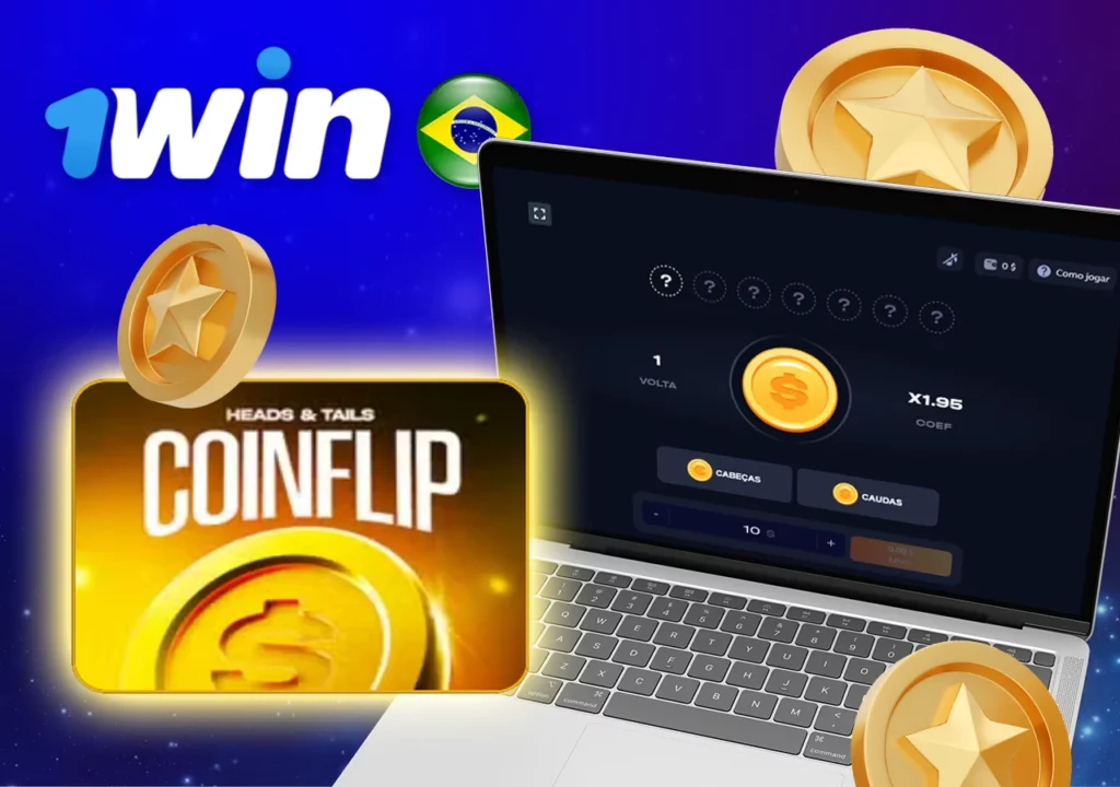 Lança moedas e ganha dinheiro real no jogo online Coin Flip em 1Win